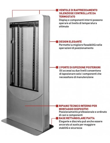 KIPC25XX-S-EUK - Totem Multimediale Peerless-AV