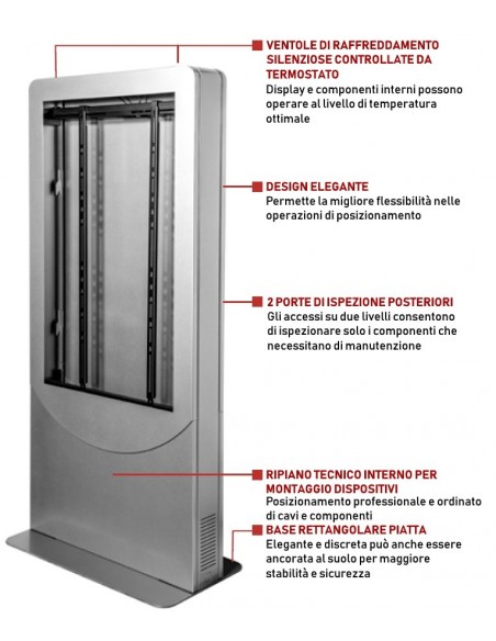 KIPC25XX-EUK - Totem Multimediale Peerless-AV