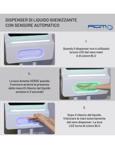 Totem multimediale con sanitizer