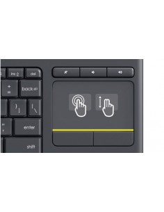 K400+ - Tastiera + Mouse Pad Wireless Nera