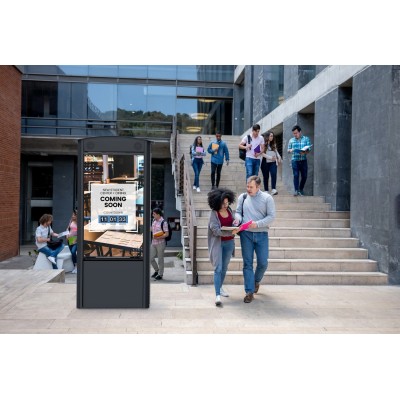KOP55XHB2-EUK - 55" Dual-Sided Outdoor Kiosk Black