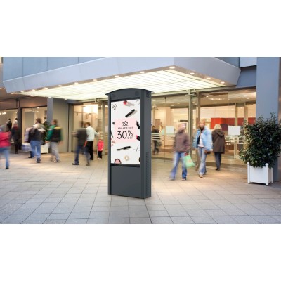 KOP55XHB2-EUK - 55" Dual-Sided Outdoor Kiosk Black